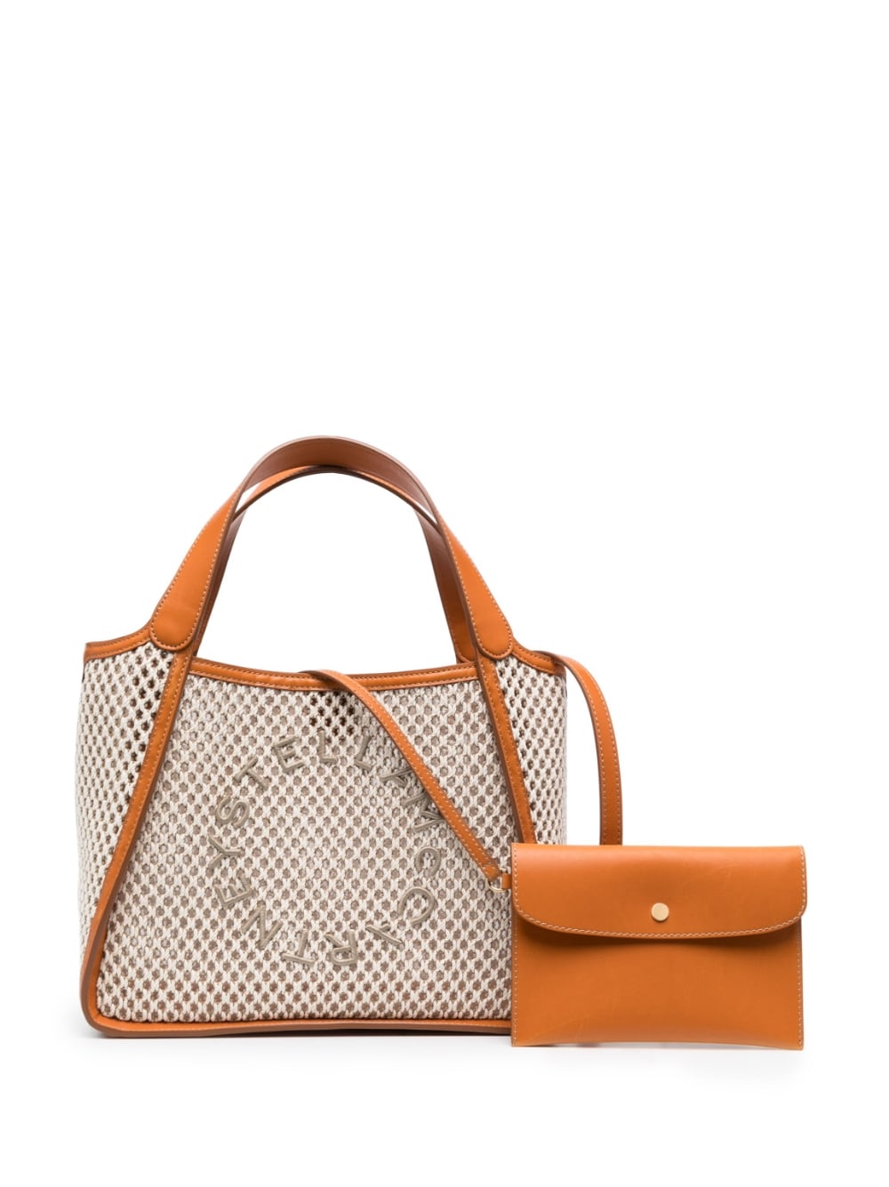 STELLA MCCARTNEY STELLA LOGO COTTON CROSSBODY BAG