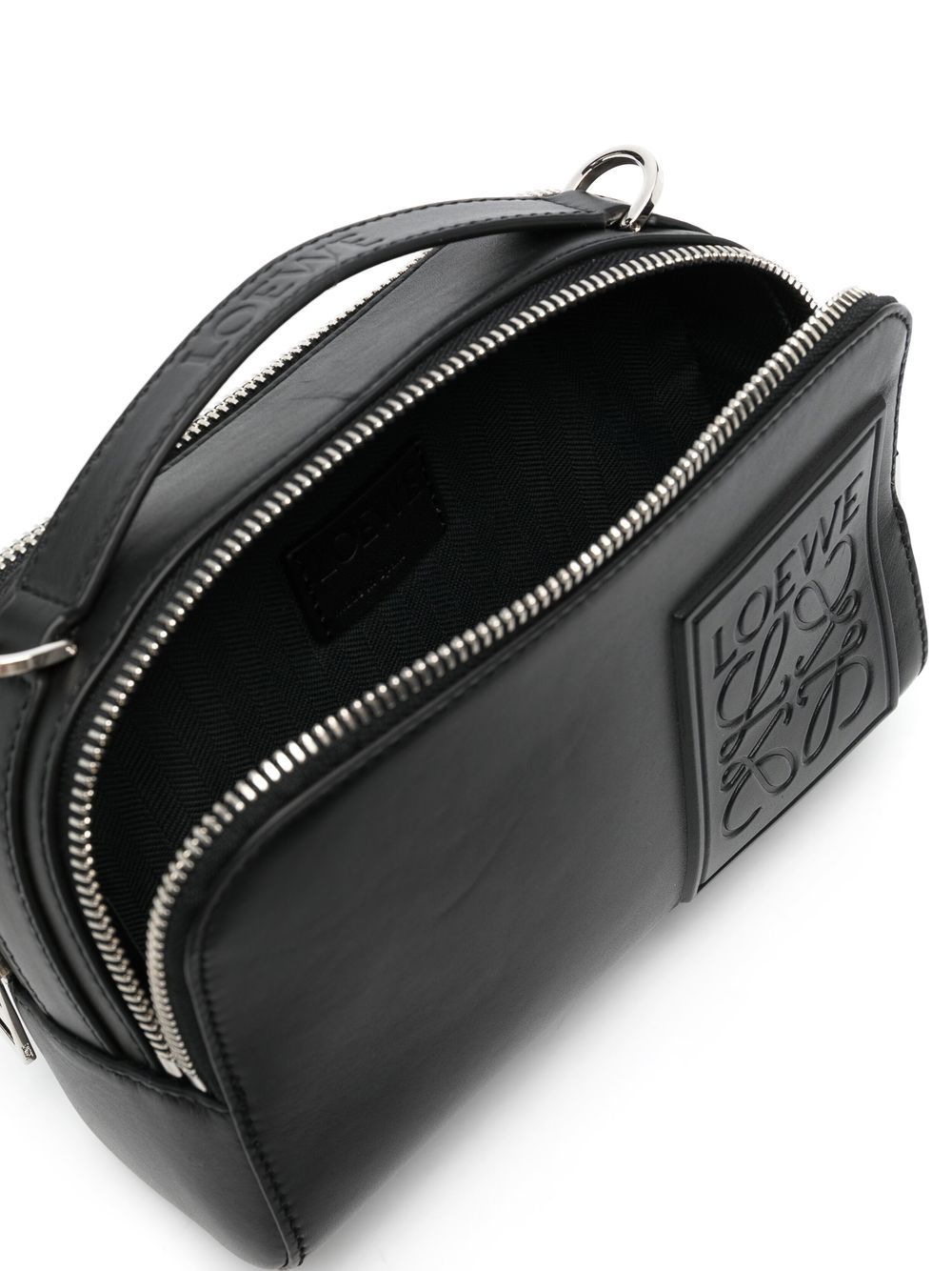 Mini satin calfskin crossbody camera bag