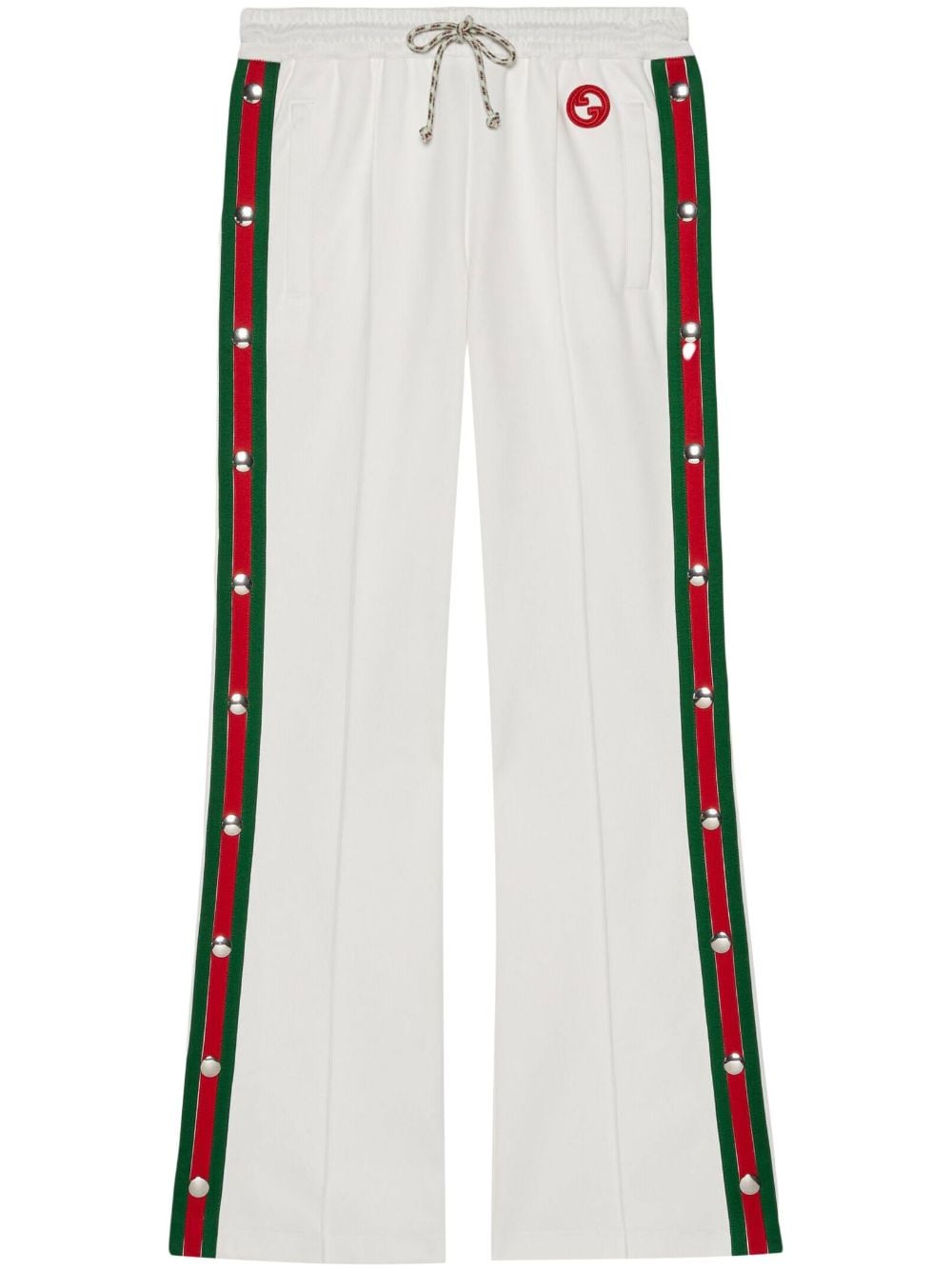 Web detail trousers by Gucci Tessabit