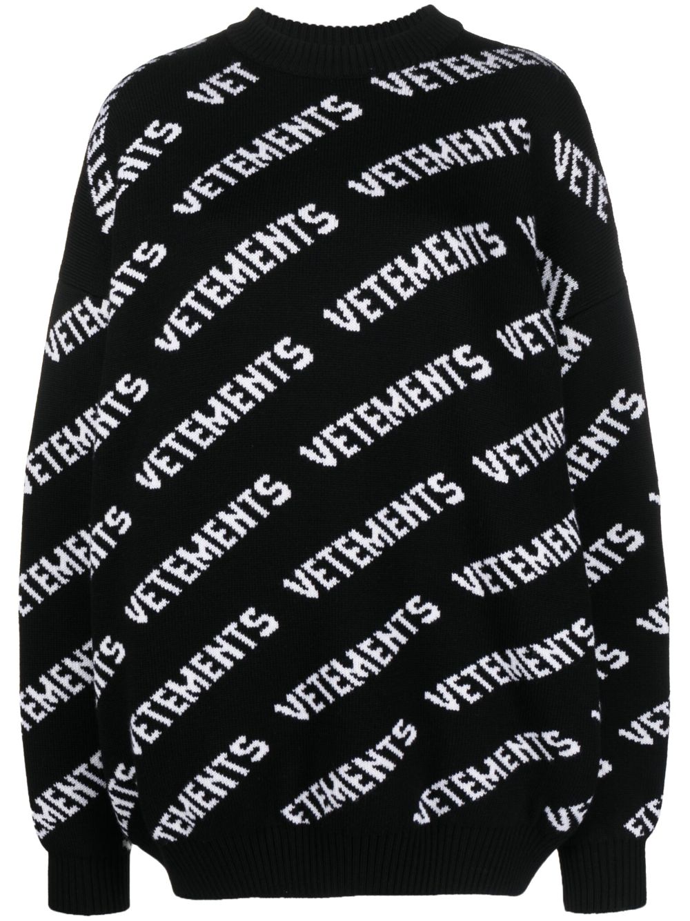 VETEMENTS- Monogram Merino Wool Sweater