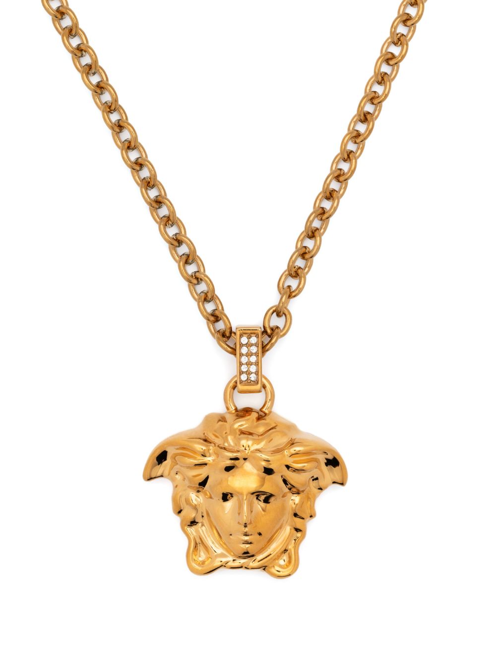 Crystal la medusa necklace by Versace Tessabit
