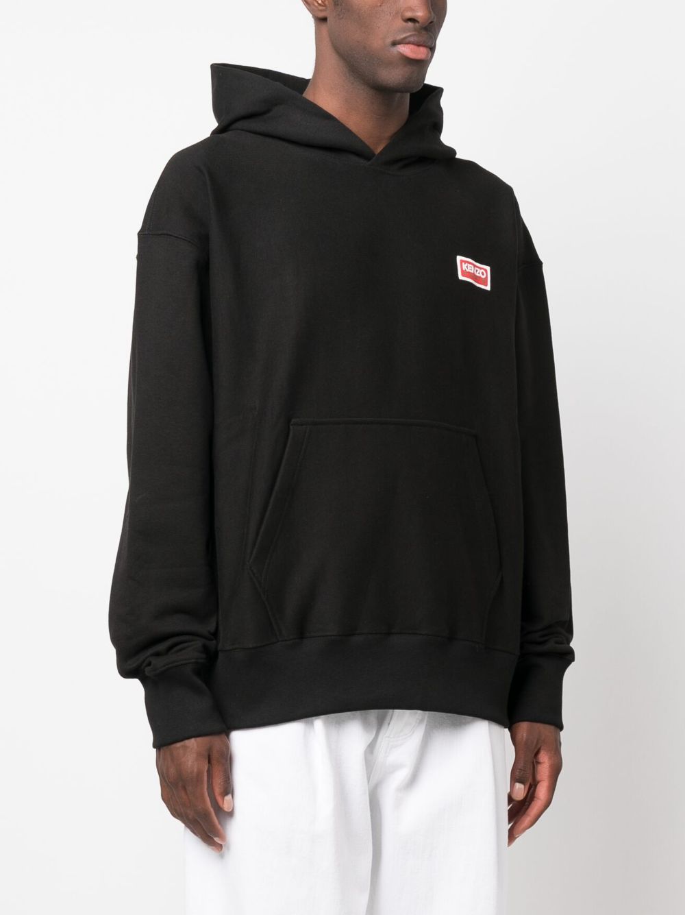 Logo cotton hoodie by Kenzo Tessabit