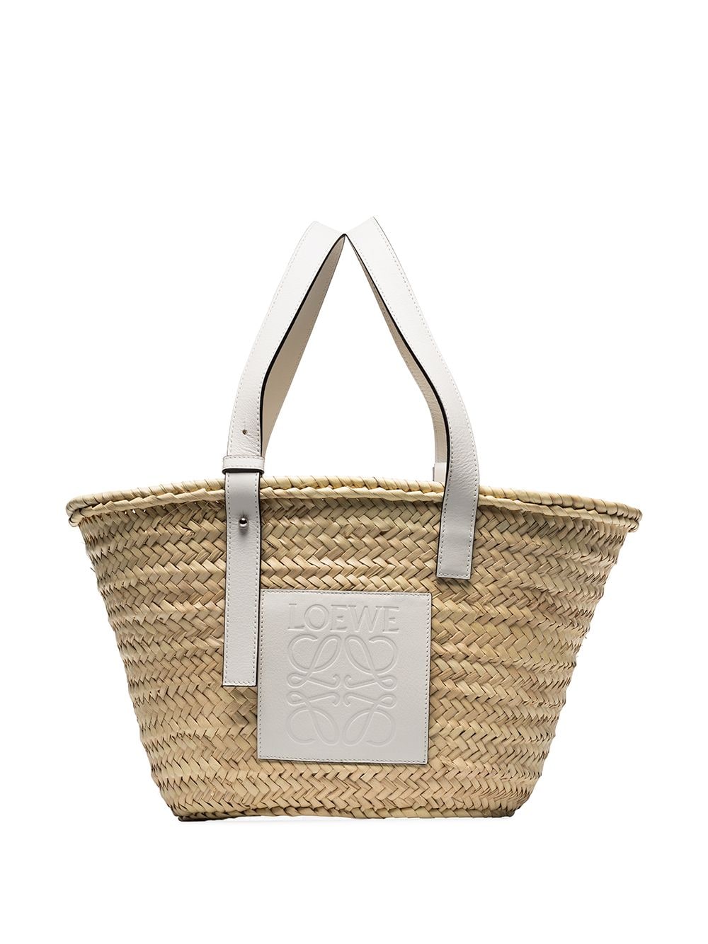Basket raffia tote bag by Loewe Tessabit