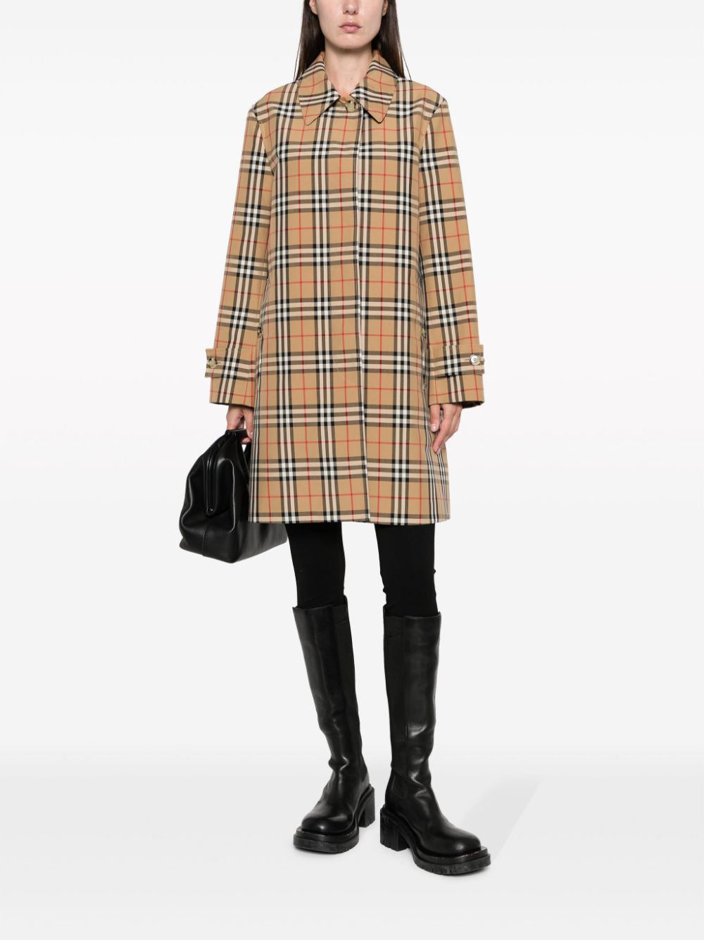 Burberry plaid raincoat cheap