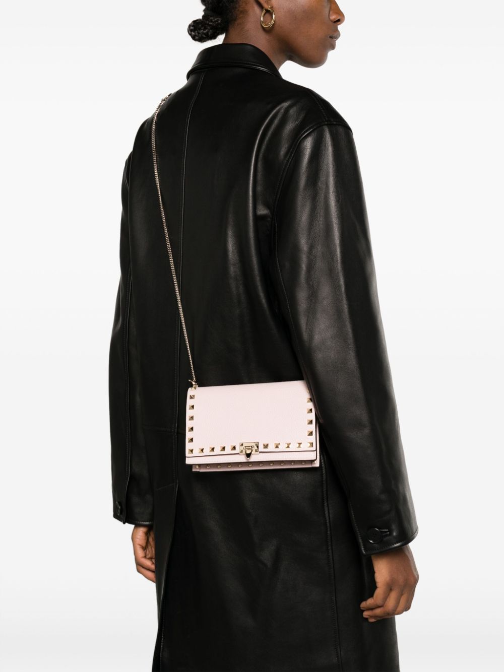 Valentino rockstud new arrivals leather jacket