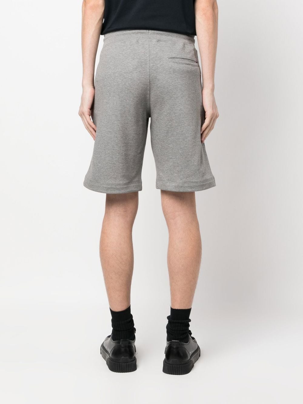 Shop Ps By Paul Smith Zebra Logo Cotton Sweatshorts In Grey