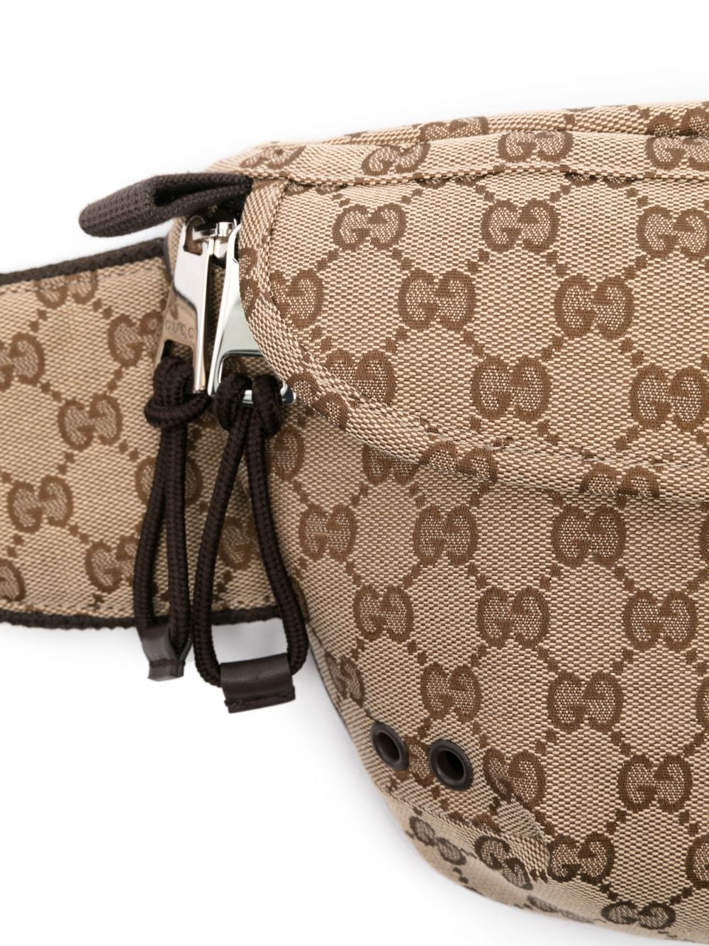 Gucci gg supreme belt bag brown sale