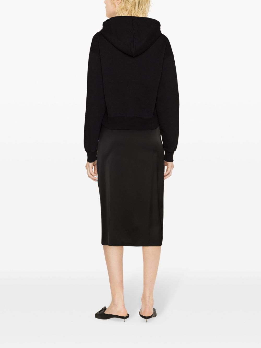 Shop Jacquemus Le Hoodie Gros Grain In Black