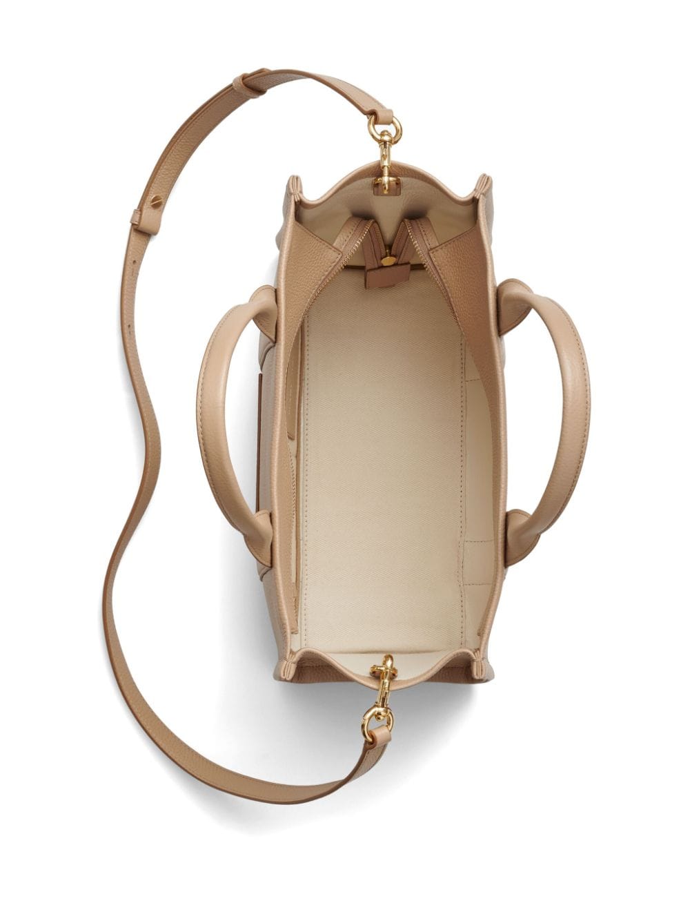 Shop Marc Jacobs The Tote Bag Medium Leather Tote In Brown