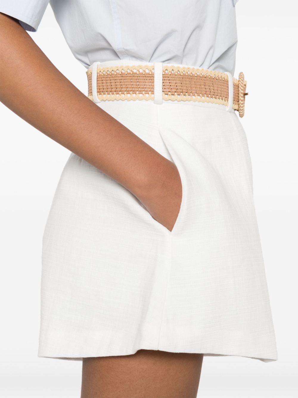 ZIMMERMANN ACACIA COTTON SHORTS