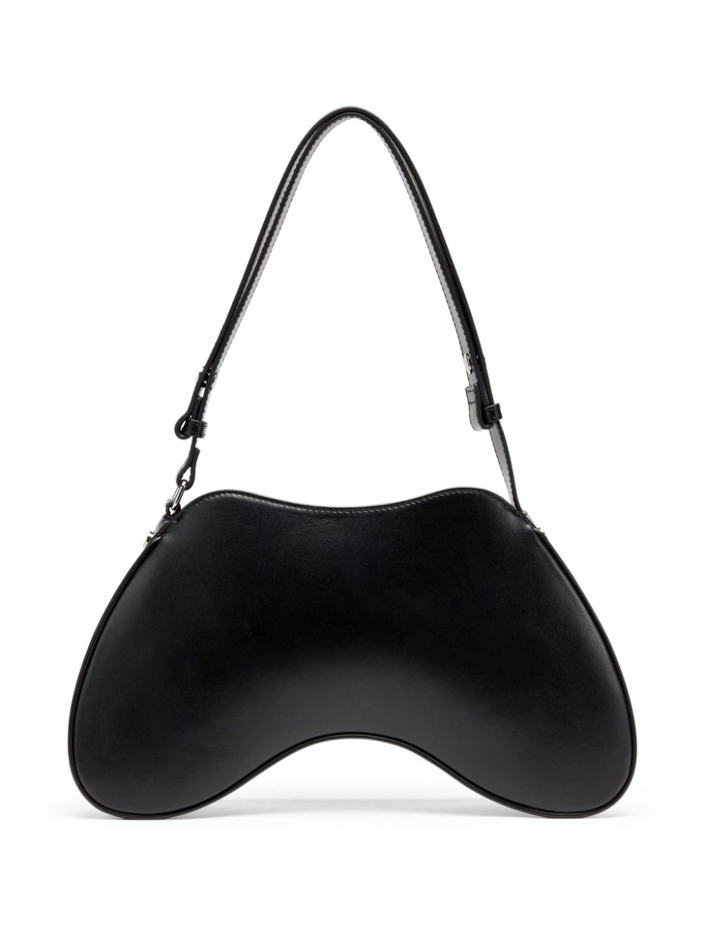Shop Diesel Play Shoulder Bag In Black