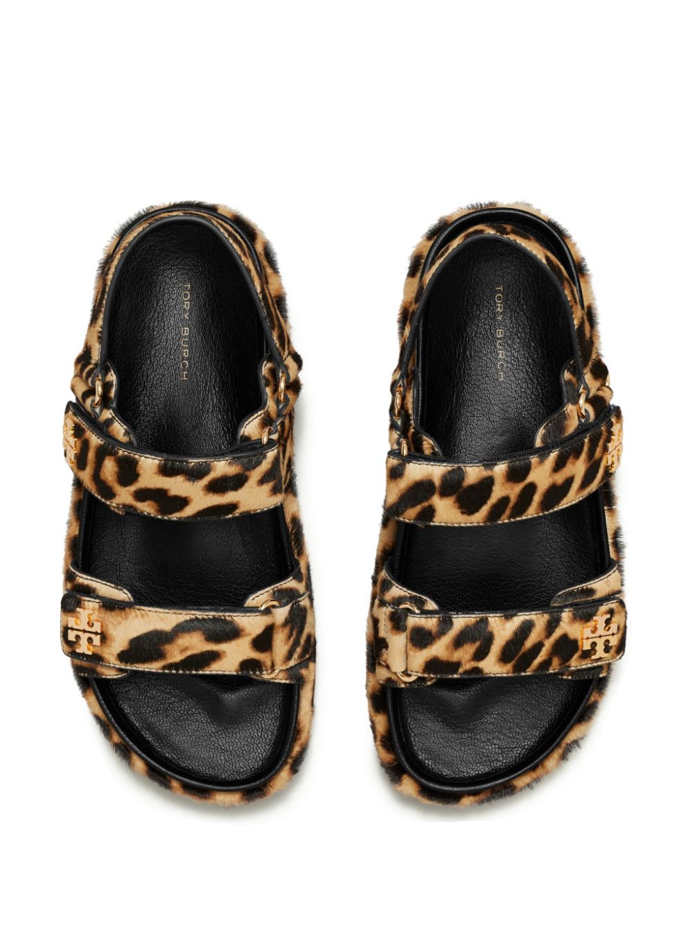 Shop Tory Burch Kira Leopard Print Sandals In Animalier