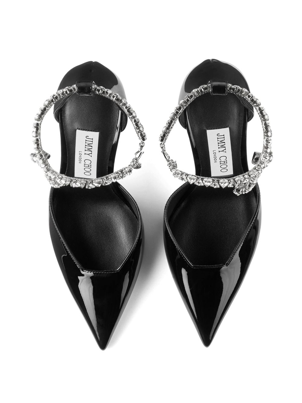 Shop Jimmy Choo Stevie Patent Leather Pumps In Black