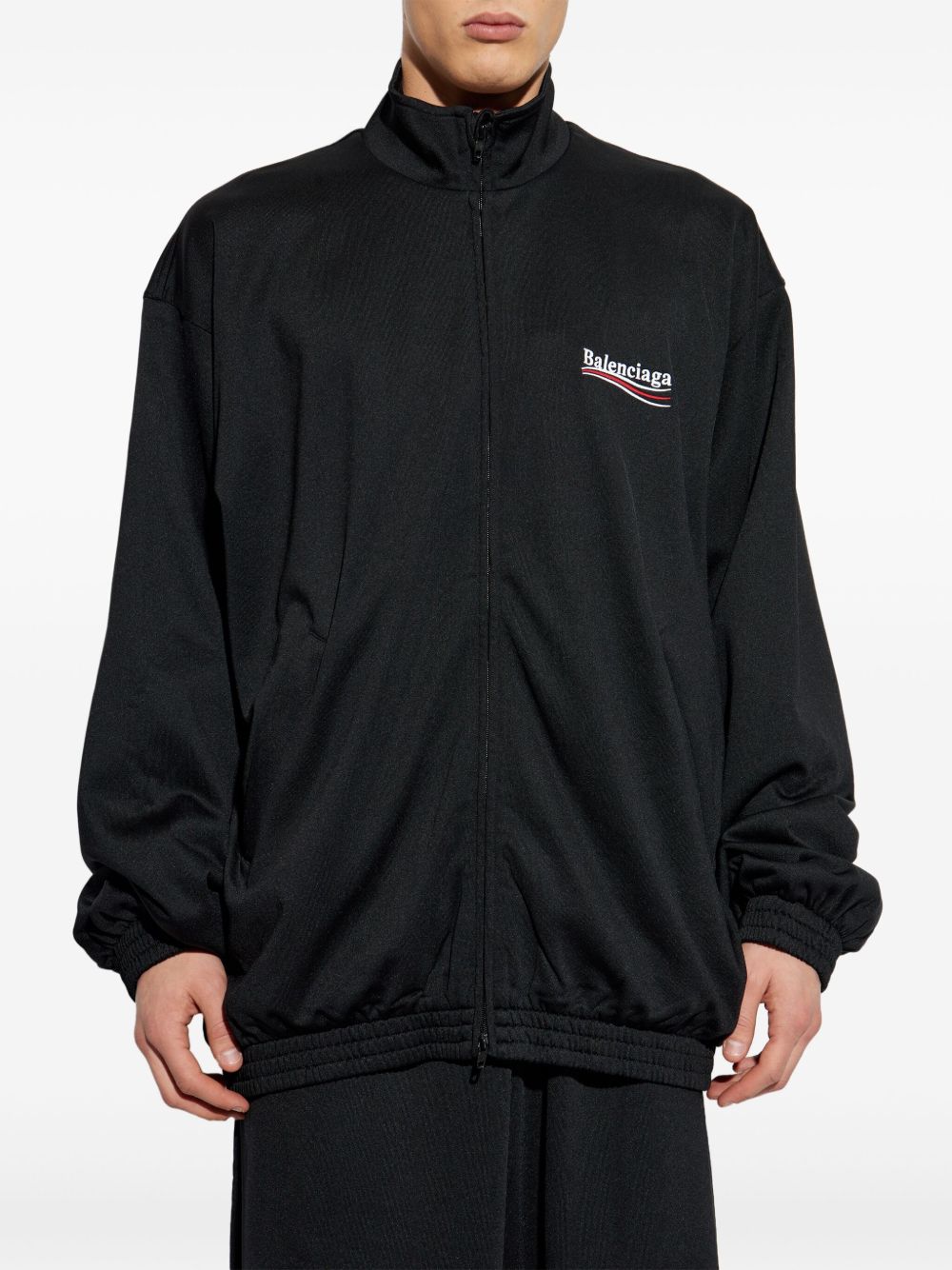 Shop Balenciaga Political Campaign Blouson Jacket In Black