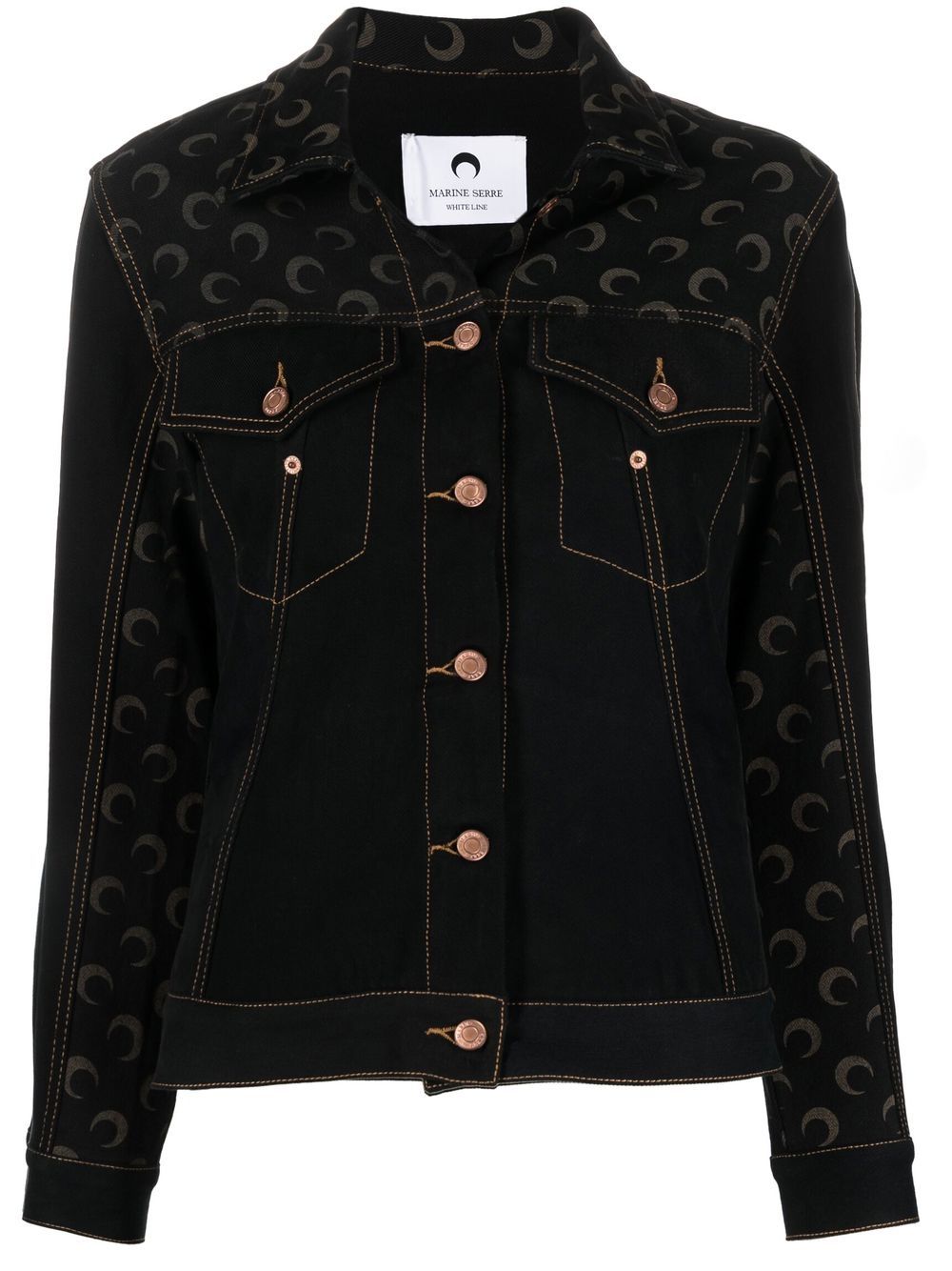 MARINE SERRE- Moon Print Denim Jacket